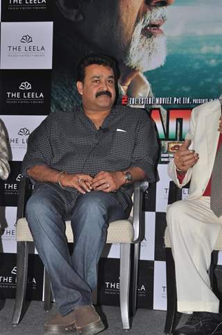 Mohanlal at the press meet of Kandahar hosted by the Leela Hotels