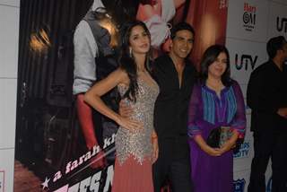 Katrina Kaif, Akshay Kumar, and Farah Khan