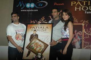 Akshay & Anushka promote Patiala House at Nyoo tv event at Novotel. .