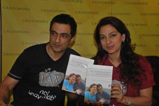 Sanjay Suri and Juhi Chawla Launch My Brother Nikhil Screenplay at Crossword Book Store. .