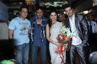 Deepshikha, Mithun, Inder Kumar and Kaishav Arora at Music launch of movie 'Yeh Dooriyan' at Inorbit