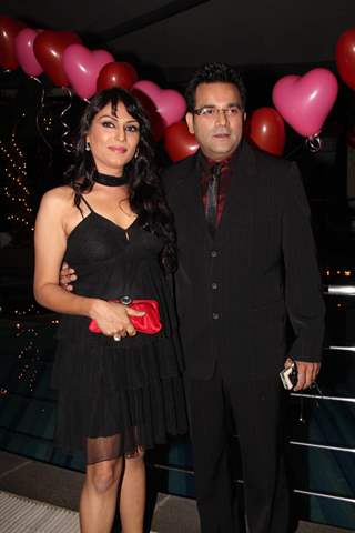 Indranil Bhattacharya with wife Anjali Mukhi at 100 Episode Success Party of Ram Milaayi Jodi