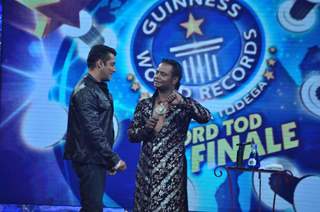 Salman Khan on the sets of Guinness World Records at RK Studios