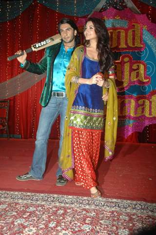 Anushka and Ranveer at Band Baaja Baraat promo shoot for Sony at Yash Raj Studios