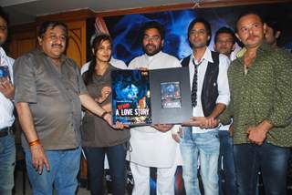 Cast and crew at A strange Love Story film music launch at Juhu