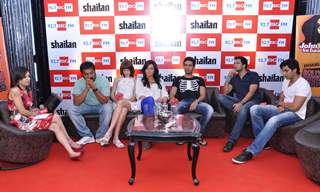 Anurag Kashyap and Kalki with the cast of the film &quot;Shaitan&quot; at the launch of 92.7 BIG FM's