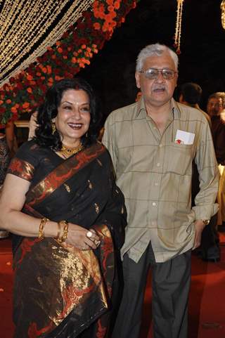 Moushmi Chatterji at wedding reception party of Dr.Abhishek and Dr.Shefali Khar