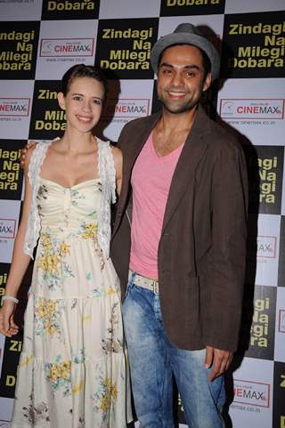 Abhay Deol & Kalki Koechlin promote ZNMD at Cinemax, Mumbai