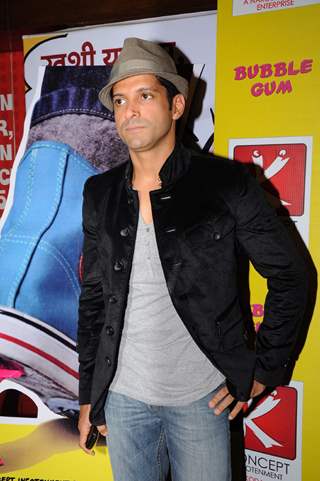 Farhan Akhtar at premiere of Buggle Gum at Cinemax