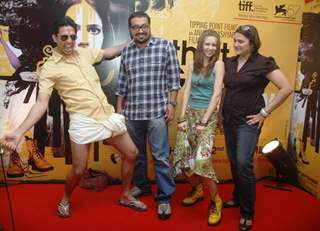 Anurag And Kalki Promote 'That Girl In Yellow Boots' At Cha Bar