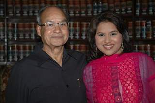 Kavita Barjatya with her Father