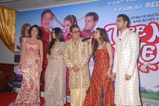 Jagrat, Sasha Goradia, Riya Sen, Vinay Pathak, Natasha at Music launch of movie 'Tere Mere Phere'