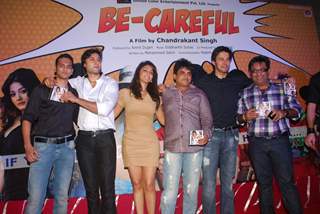 Cast and Crew at 'Be-Careful' music launch at Sheesha Lounge