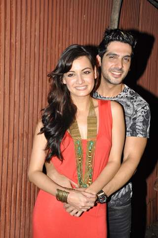 Zayed Khan and Dia Mirza at Success party of film 'Love Breakups Zindagi' at Aurus Pub in Juhu, Mumb