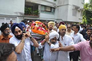 Funeral of Legendery Gazal Singer 'Jagjit Singh' at Chandanwadi Crematorium, Amrin Lines in Mumbai