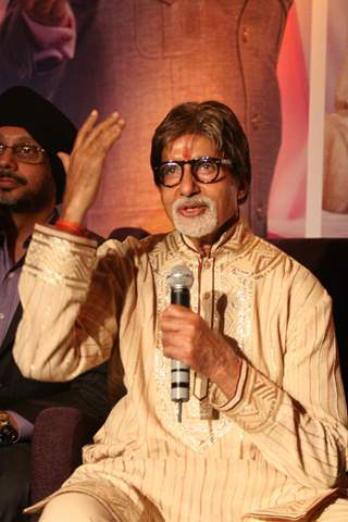 Amitabh Bachchan during the celebration of his birthday on the sets of Kaun Banega Crorepati in Mumbai