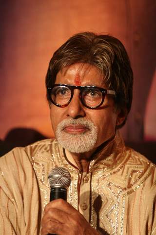 Amitabh Bachchan during the celebration of his birthday on the sets of Kaun Banega Crorepati in Mumbai