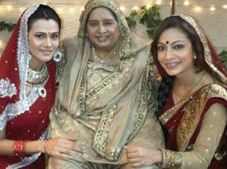 Tarana and Kajal celebrating Karva Chauth on BALH