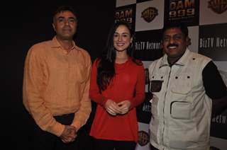 Director Sohan Roy with Rajit Kapoor and Linda Arsenio at press meet of 3D movie 'Dam 999' in Mumbai