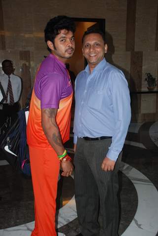 Manish Chheda with Sreesanth