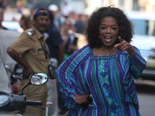 Oprah Winfrey shoots for her upcoming series 'Oprah's next Chapter' in Mumbai