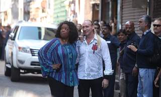 Oprah Winfrey with Gregory David Roberts shoots for her upcoming series 'Oprah's next Chapter'