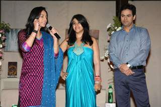 Ekta Kapoor with Mona and Pawan launches TV serial 'Kya Huaa Tera Vaada' on Sony TV at JW Marriott