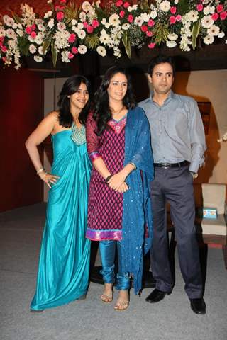 Ekta Kapoor with Mona and Pawan launches TV serial 'Kya Huaa Tera Vaada' on Sony TV at JW Marriott