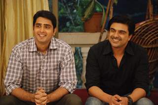 Mukesh Solanki with Sameer Soni in tv show Parichay