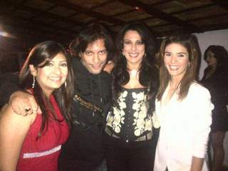 Pooja, Sky and Rageshwari at Juhi's winning party of Bigg Boss