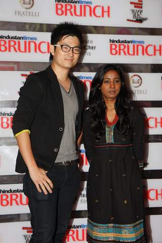 Meiyang Chang with singer Shilpa Rao at Hindustan Times Brunch Dialogues event