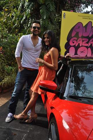 Jackky Bhagnani and Nidhi Subbaiah during the Mahurat of Movie “Ajab Gazabb Love”
