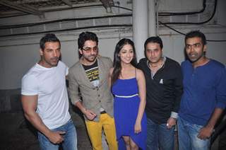 John Abraham, Ayushman & Yami Gautam at Vicky Donor special screening hosted by John Abraham