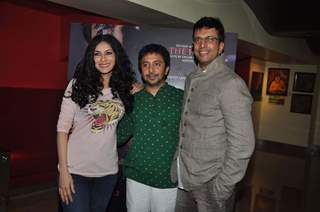 Nandana Sen, Ashvin Kumar & Javed Jaffrey at Ritu Kumar's son Ashvin Kumar's Rainforest film preview