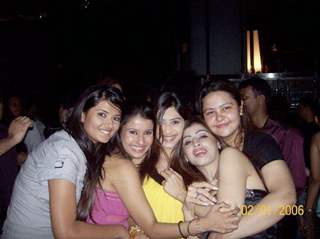 Kratika Sengar, Dimple Jhangiani and Praneeta Sahu with friends