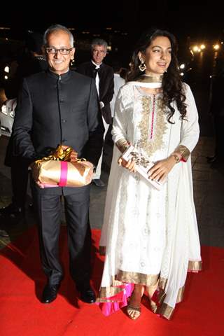 Juhi Chawla with husband Jai Mehta at Karan Johar's 40th Birthday Party