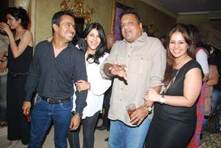 Mushtaq Sheikh, Ekta Kapoor, Sanjay Gupta and Kiran Bawa at Mika Singh's Birthday Bash