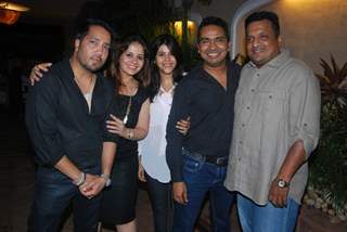Mika Singh, Kiran Bawa, Ekta Kapoor, Mushtaq Sheikh and Sanjay Gupta at Mika Singh's Birthday Bash