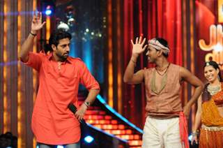 Abhishek Bachchan and Sushil Kumar