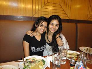 Deblina Chatterjee and her friend