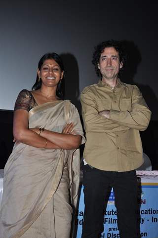Nandita Das and Rajan Khosa at the launch of CFSI's film Gattu