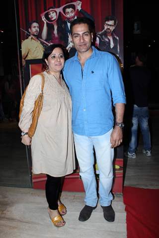 Sudhanshu Pandey with wife Mona at Special Screening of Shirin Farhad Ki Toh Nikal Padi at Cinemax