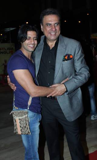 Karanvir Bohra with Boman Irani at Special Screening of Shirin Farhad Ki Toh Nikal Padi at Cinemax