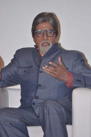 Megastar Amitabh Bachchan at KBC Panch Koti Gyaan Kumbh Press Meet at JW Mariott. .