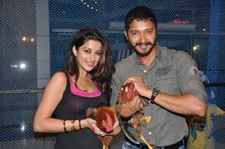 Shreyas Talpade and Madhurima Banerjee at Promotion of Film Kamaal Dhamaal Malamaal at R City Mall