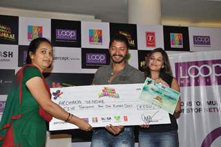 Shreyas Talpade and Madhurima Banerjee at Promotion of Film Kamaal Dhamaal Malamaal at R City Mall