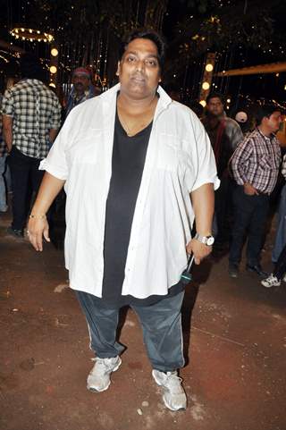 Ganesh Acharya at First item song shoot of film Soda at Kamalistan studio in Mumbai