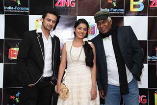 Varunn Jain, Deepika Singh and Ashok Lokhande at the celebration of India Forums 9th Anniversary