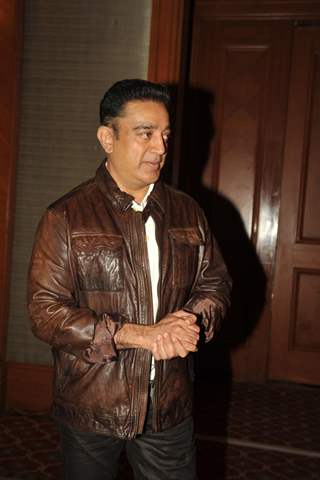 Kamal Haasan at press meet to announce film Vishwaroop premiere