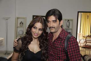 Bipasha Basu with Behzaad Khan Meet Star Plus Show Arjun